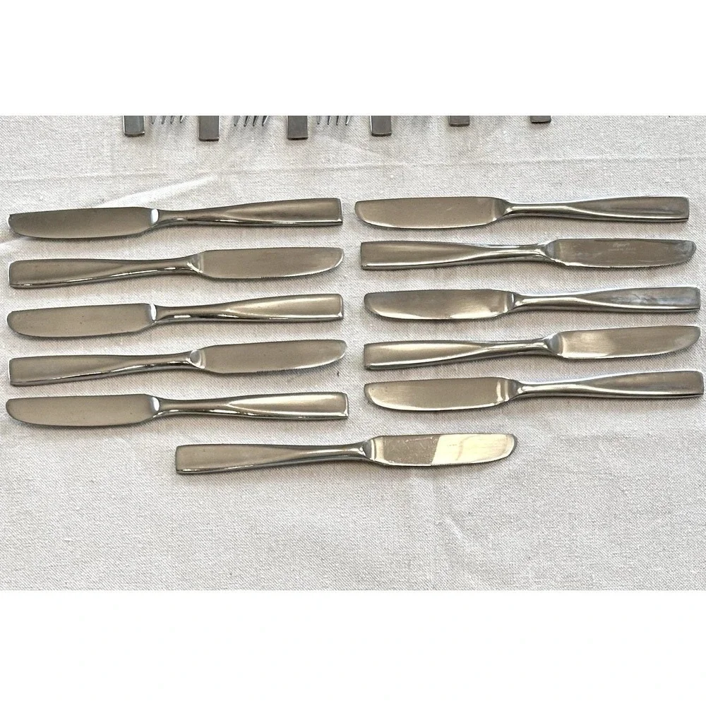 Rogers Stanley Roberts Allison Stainless Flatware Korea 53 Piece Set